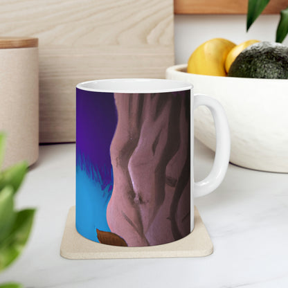 El zorro en la caverna - El alienígena Taza de cerámica 11 oz