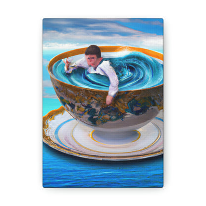 "Adrift in a China Cup: The Story of a Lost Child's Oceanic Adventure" - The Alien Canva