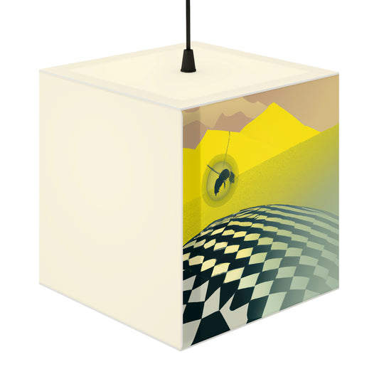 "Lost and Found in the Desert: A Bee's Journey" - The Alien Light Cube Lamp