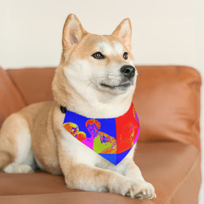 "Se encuentra una amistad inesperada". - El collar de bandana para mascota alienígena