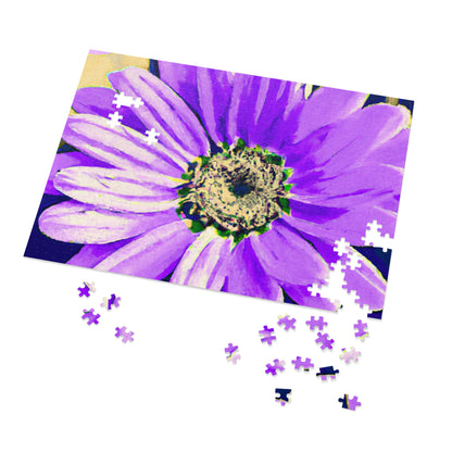 Purple Petals Popping: Create an Eye-Catching Daisy-Rose Fusion - The Alien Jigsaw Puzzle