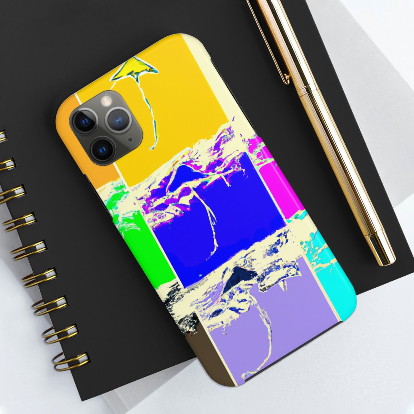 "Kites Aflatter in the Vibrant Sky" - Die Alien Tough Phone Cases