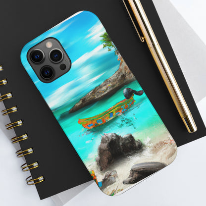 "Fiesta caribeña en la playa: una exploración digital de la cultura mexicana" - The Alien Tough Phone Cases