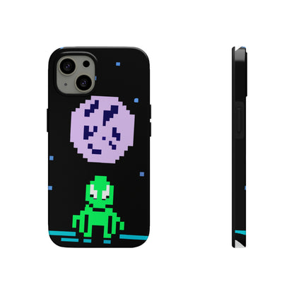 "Testigo solitario del cielo nocturno" - The Alien Tough Phone Cases Pixel Art