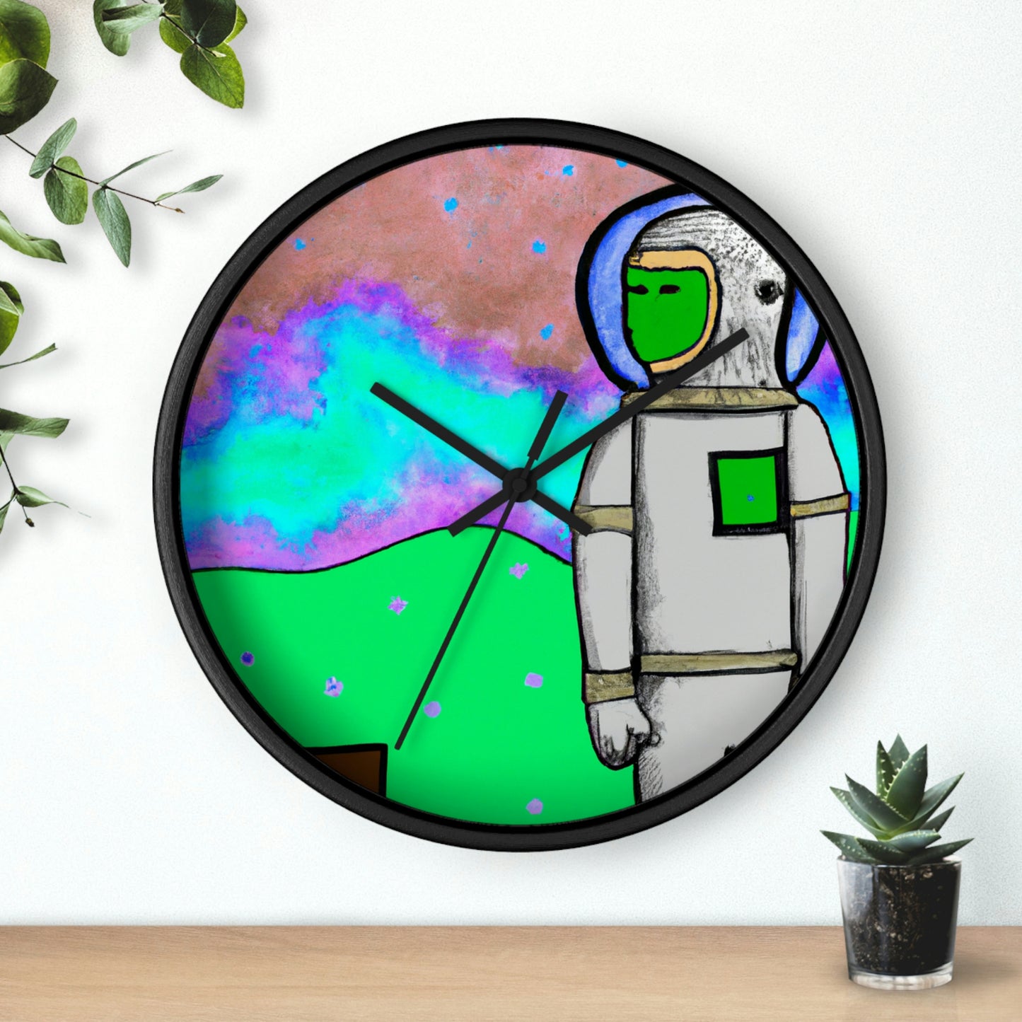 "Alone in the Alien Sky" - The Alien Wall Clock