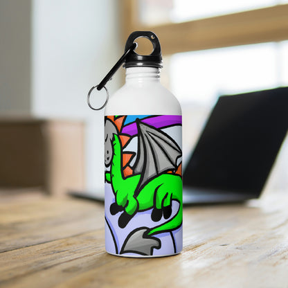 "A Dreamy Dragon's Nap" - The Alien Stainless Steel Water Bottle