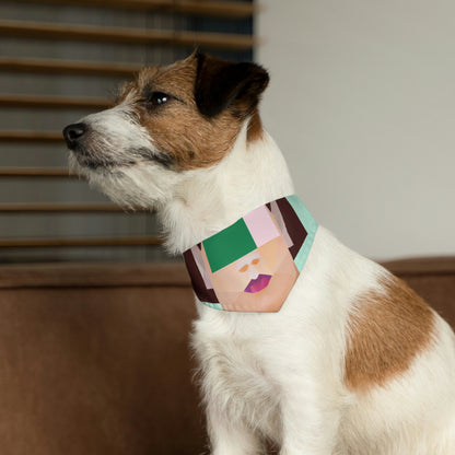 "Geometric Harmony" - The Alien Pet Bandana Collar