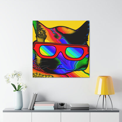 "Coole Katze mit Sonnenbrille" - The Alien Canva