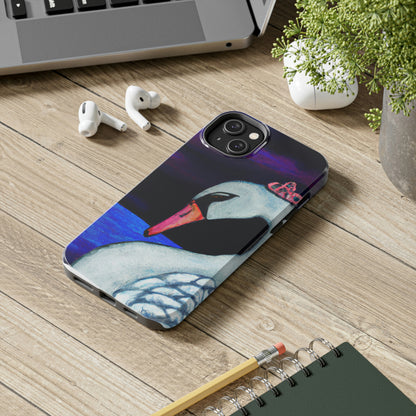 "A Swan's Lament: The Widwed Heavens" - Die Alien Tough Phone Cases