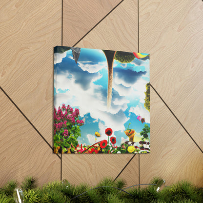 Rainbow Sky Garden - The Alien Canva