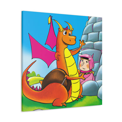 "The Knight and the Baby Dragon" - The Alien Canva