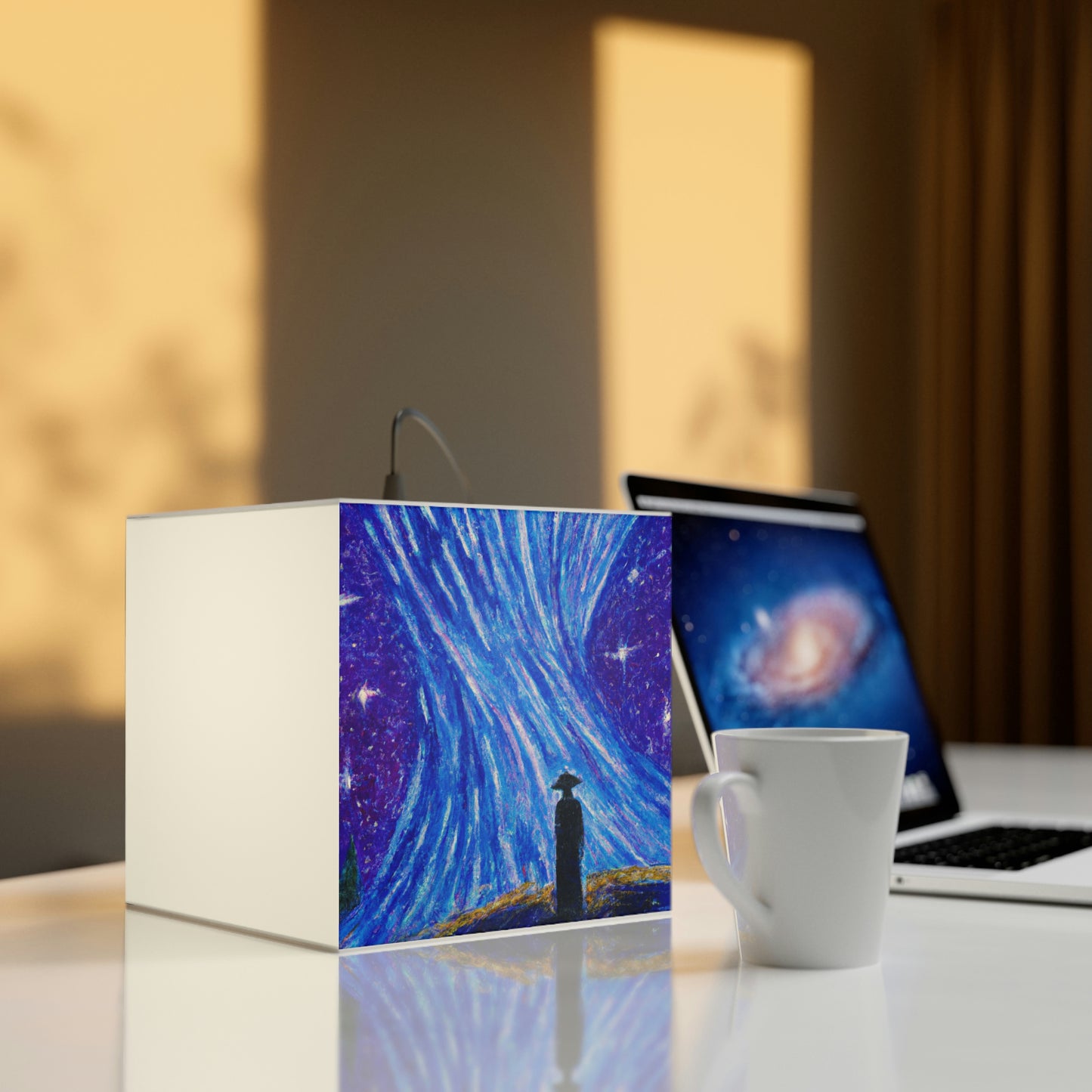 "A Starlit Solace" - The Alien Light Cube Lamp