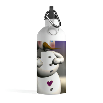 "Chilly But Hopeful: The Snowman's Quest For A Hug" - The Alien Stainless Steel Water Bottle