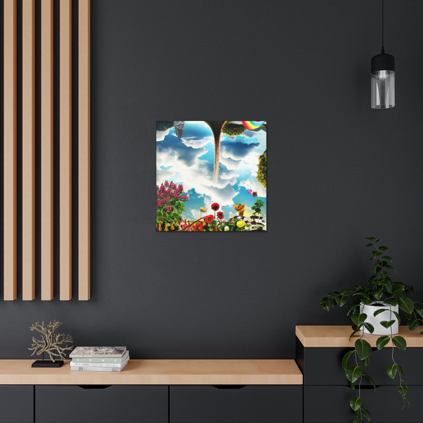 Rainbow Sky Garden - The Alien Canva