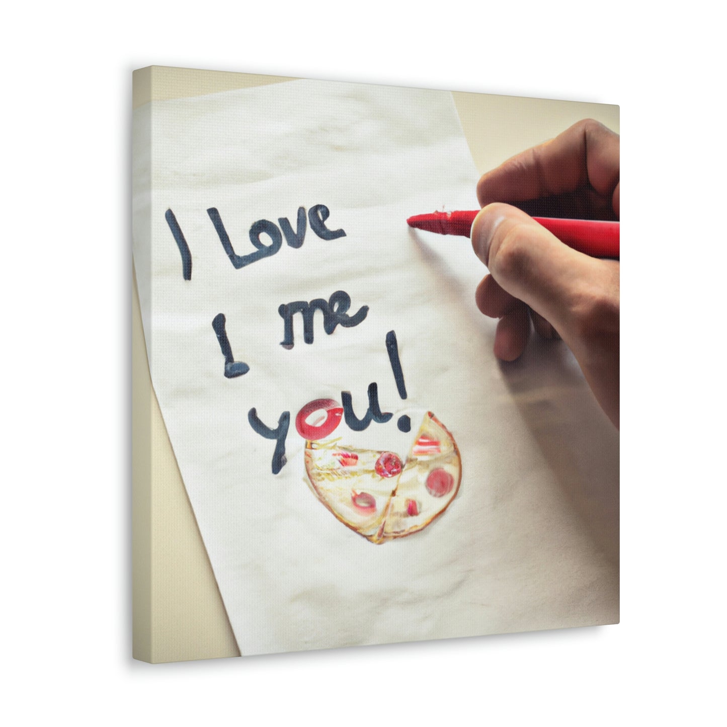 "A Pizza-Loving Love Letter" - The Alien Canva