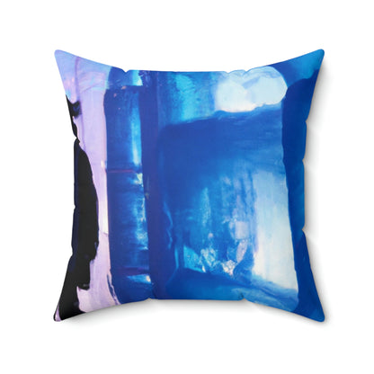 "Ein Labyrinth aus Eis und Schnee" - Das Alien Square Pillow