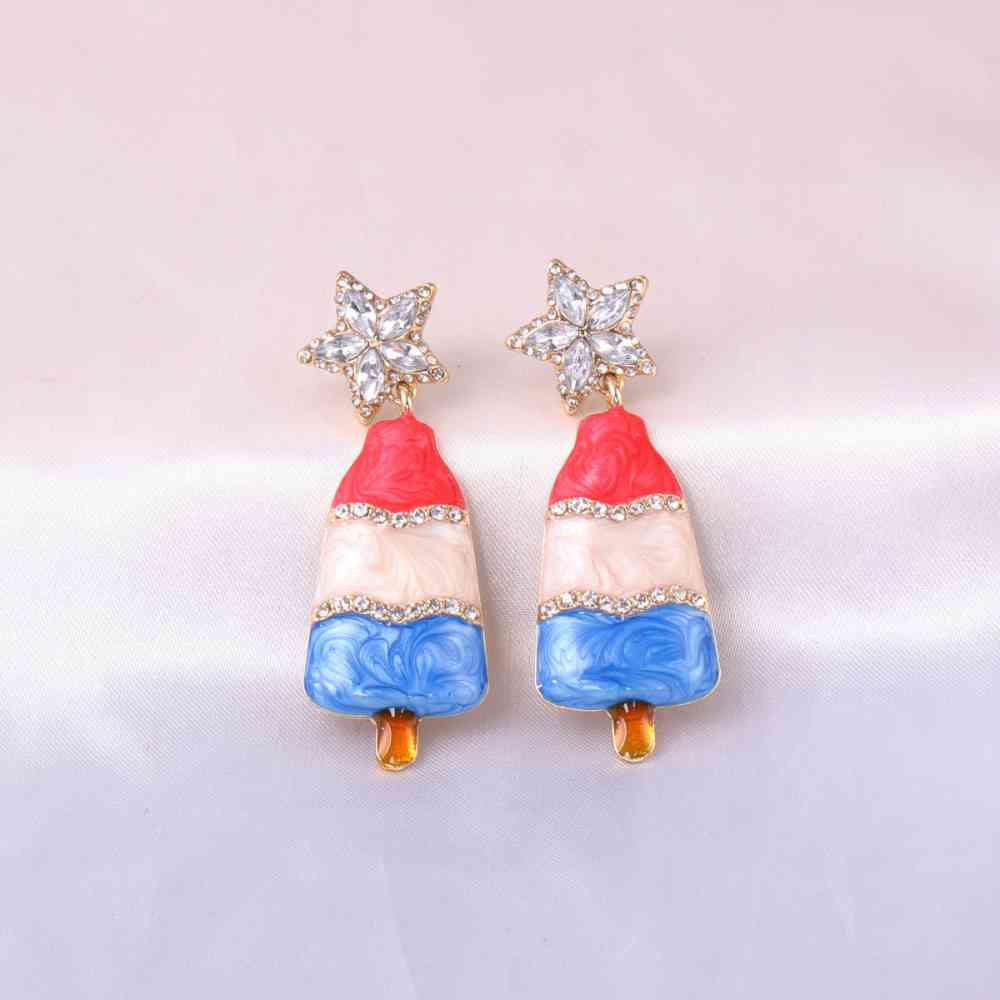 Christmas Tree Rhinestone Alloy Earrings