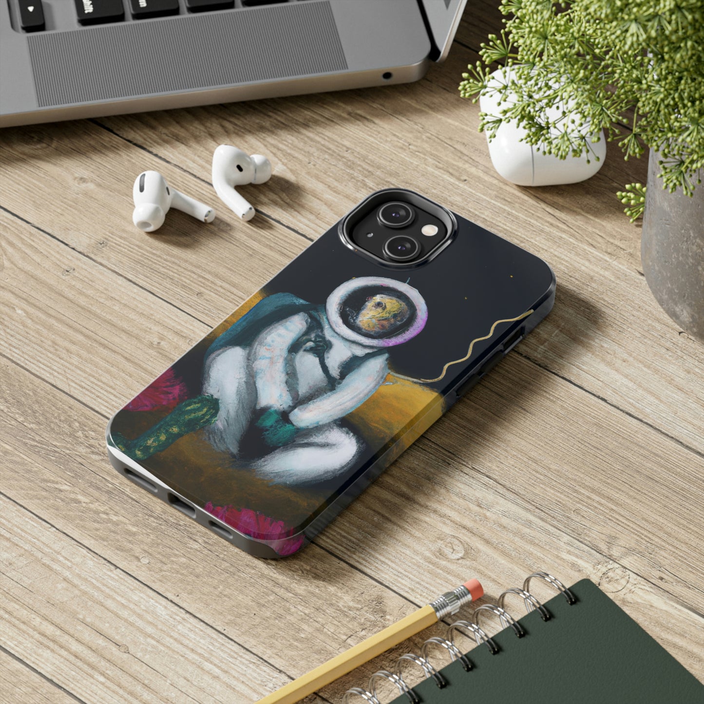 "Allein im Dunkeln: Das Überleben eines einsamen Astronauten" - Die Alien Tough Phone Cases