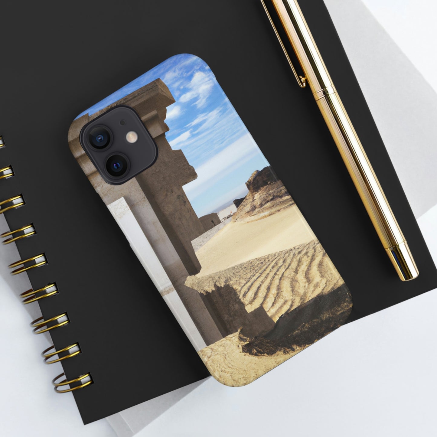 "Lost in the Sands: Discovering the Ancient Temple" - The Alien Tough Phone Cases