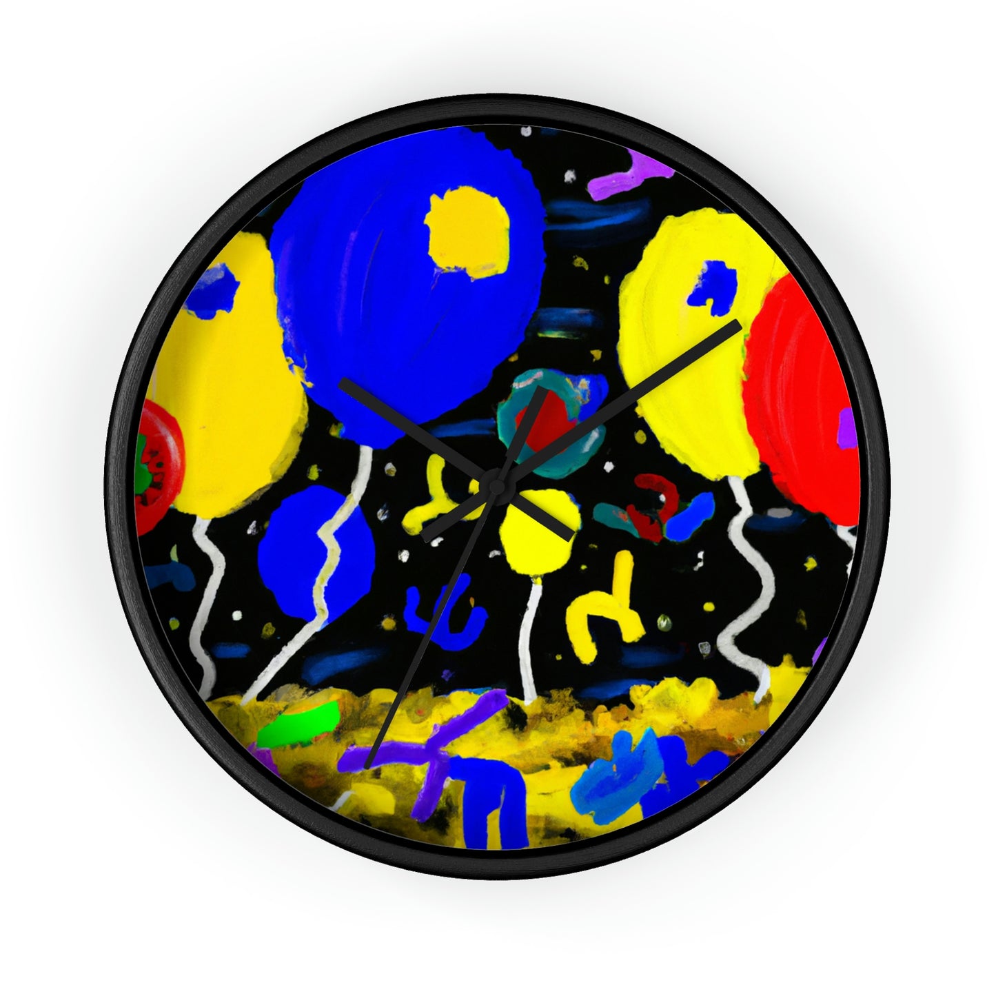 "A Starry Night Rainbow" - The Alien Wall Clock