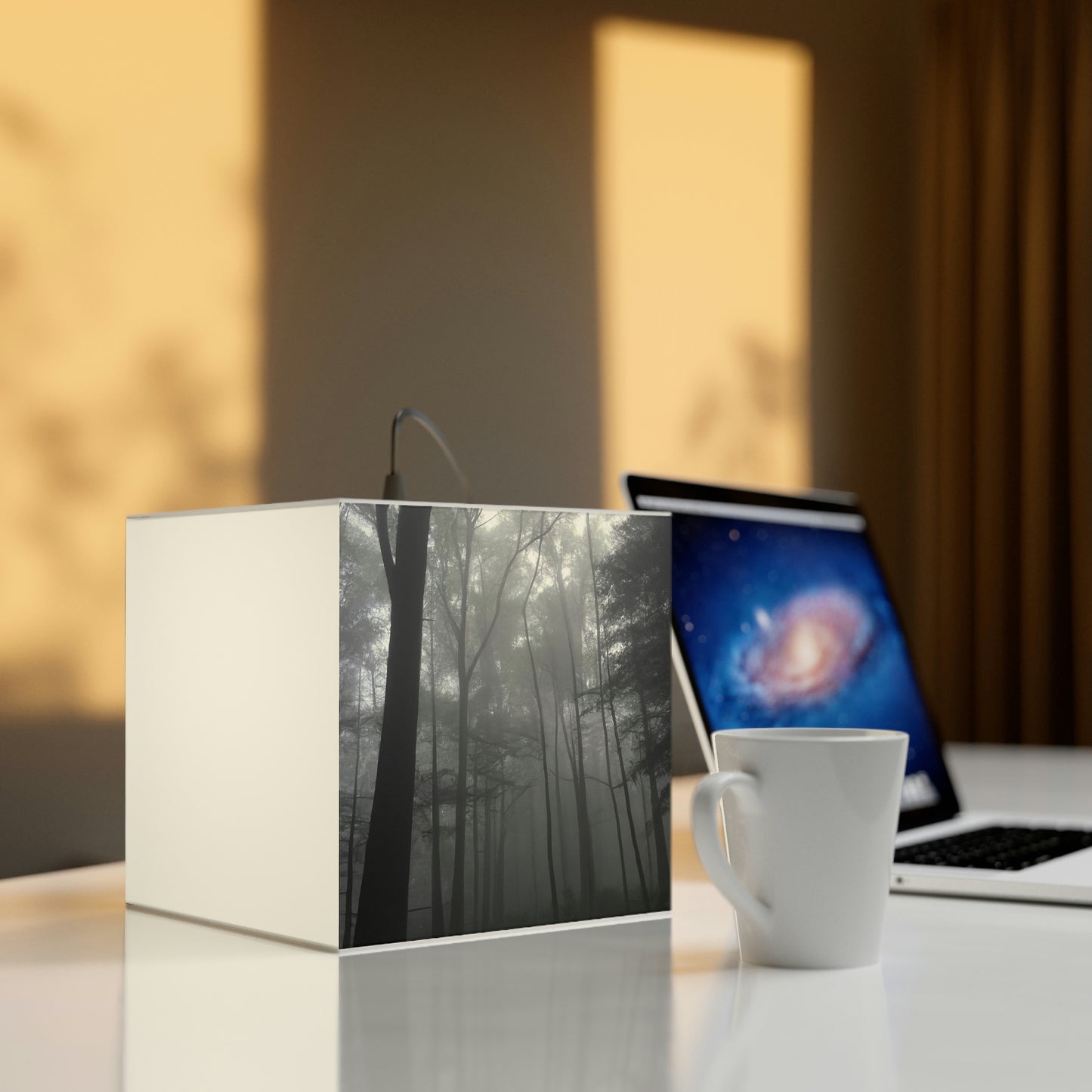 "The Silent Woods of Fog" - The Alien Light Cube Lamp