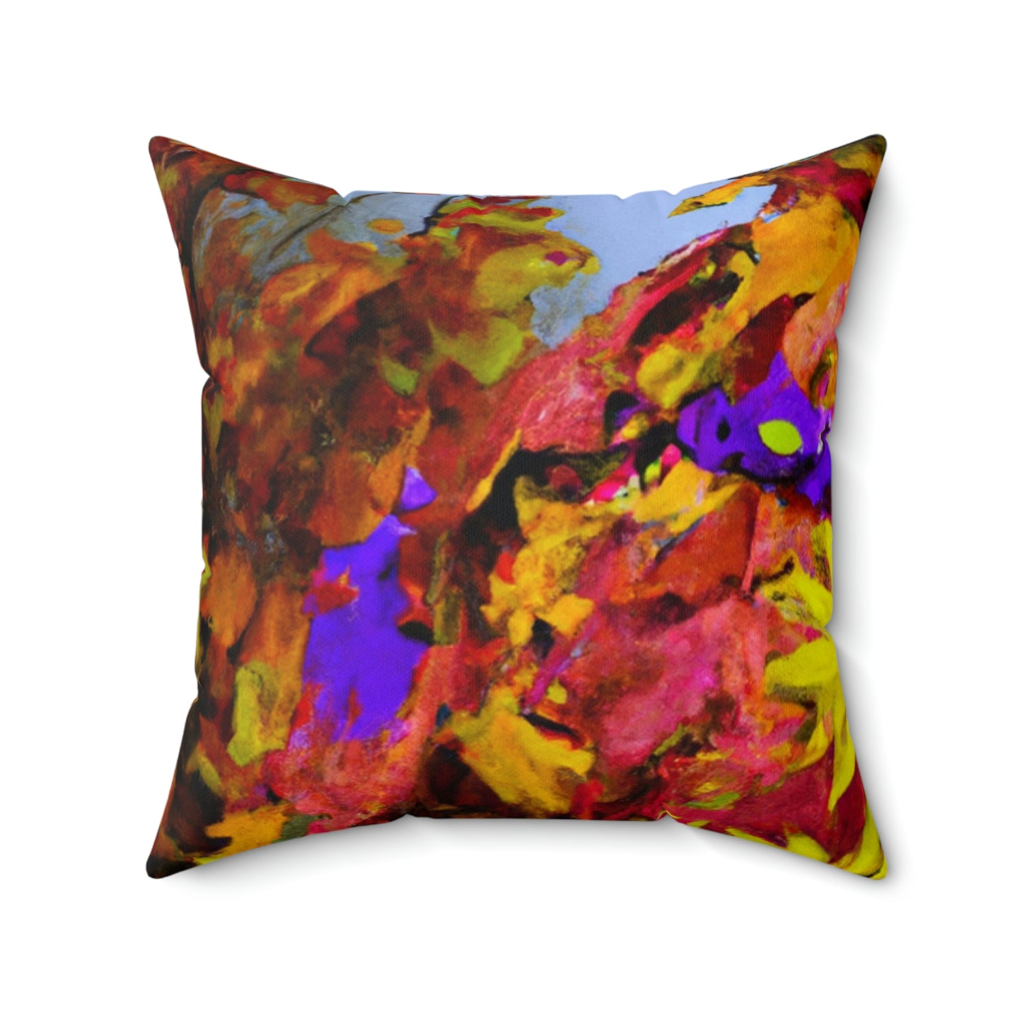 "Autumn Scarecrow Blues" - The Alien Square Pillow