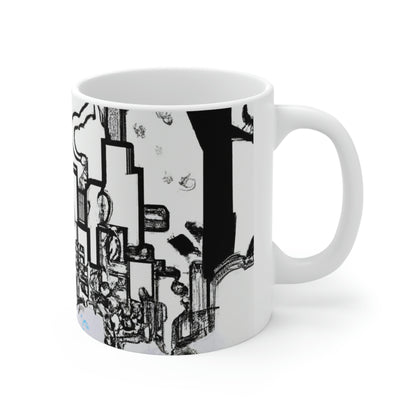 "Ghostly Haze: The Forgotten City". - The Alien Ceramic Mug 11 oz