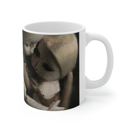 "A Melancholy Tango of Two Dolls" - The Alien Ceramic Mug 11 oz