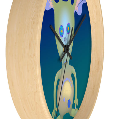 "Creating an Intergalactic Companion: Designing an Alien Pet for Kids" - The Alien Wall Clock