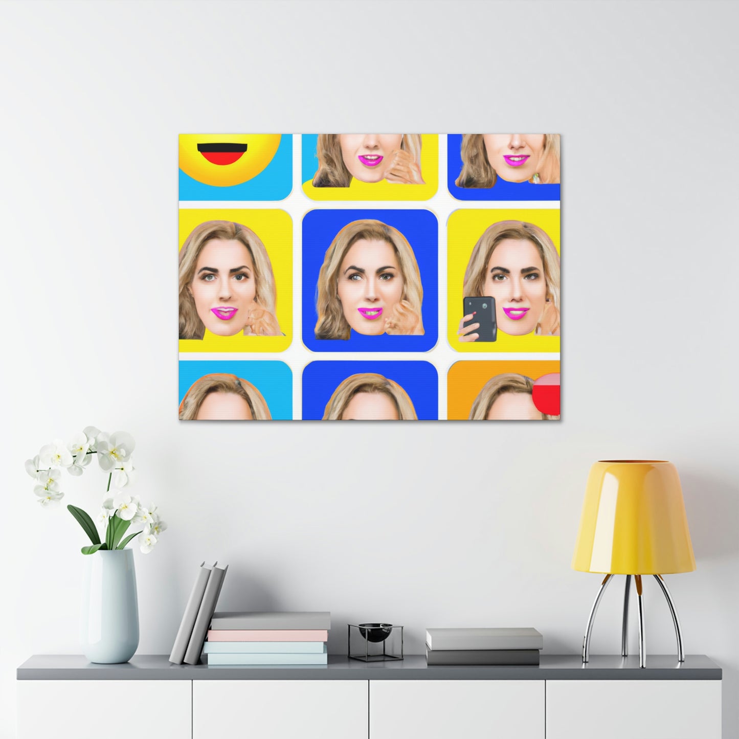 "Emoji-zing a Celebrity: A Pop Art Portrait" - The Alien Canva