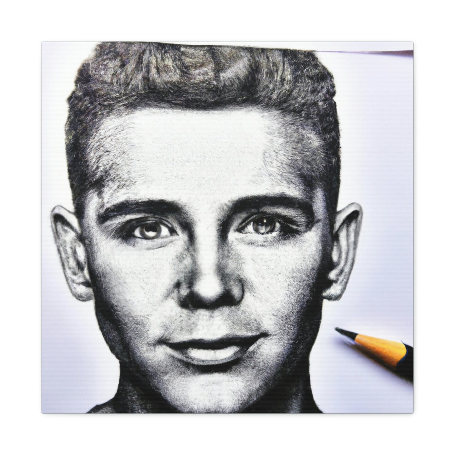 "Playing with Monochrome: Create a Celebrity Portrait with Pens" - The Alien Canva