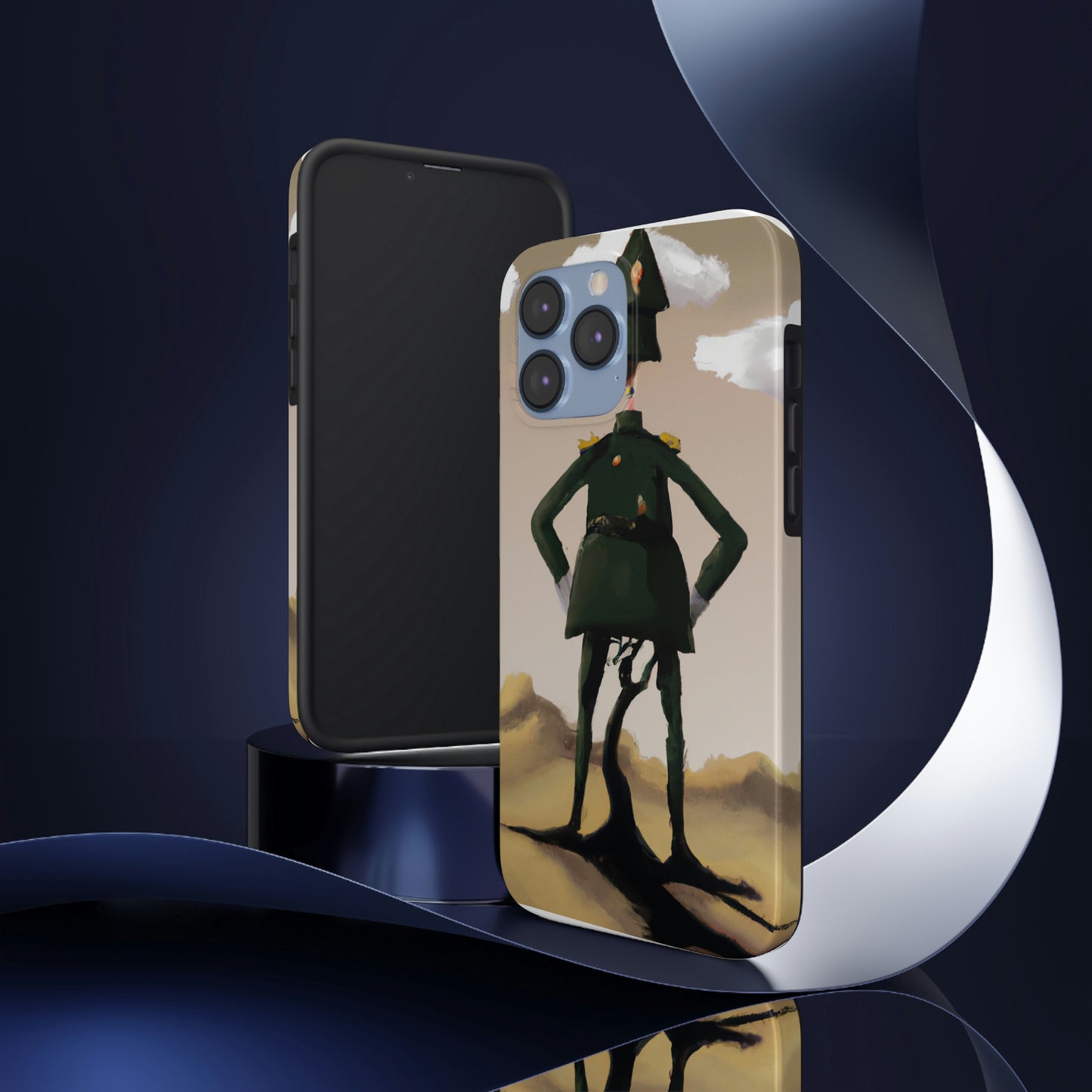 "Courage Against Despair: A Soldier's Triumph" - The Alien Tough Phone Cases