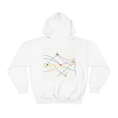 "Exploring the Dynamic Topology: Artful Visualization of a Network Structure." - The Alien Unisex Hoodie