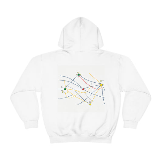 "Exploring the Dynamic Topology: Artful Visualization of a Network Structure." - The Alien Unisex Hoodie