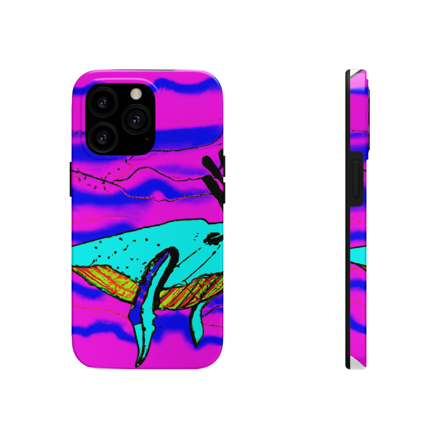 "Glow of the Neon Sea" - The Alien Tough Phone Cases