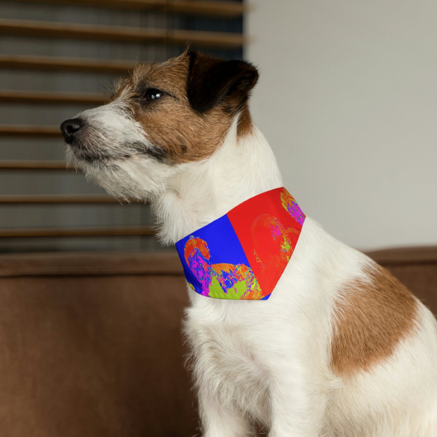 "Se encuentra una amistad inesperada". - El collar de bandana para mascota alienígena