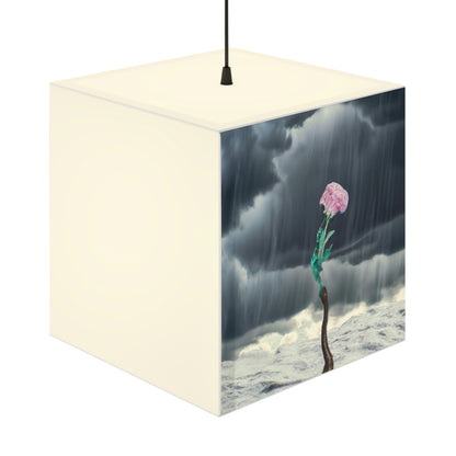 "Aight Against the Storm: The Story of a Lonely Flower" - The Alien Light Cube Lamp