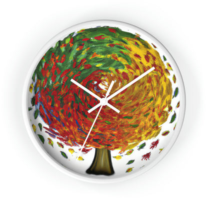 "Autumnal Whirl" - The Alien Wall Clock