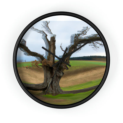 "A Shadow in the Meadow: The Last Standing Tree" - The Alien Wall Clock