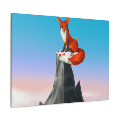 Der Fuchs, der auf dem Berg gipfelt - The Alien Canva