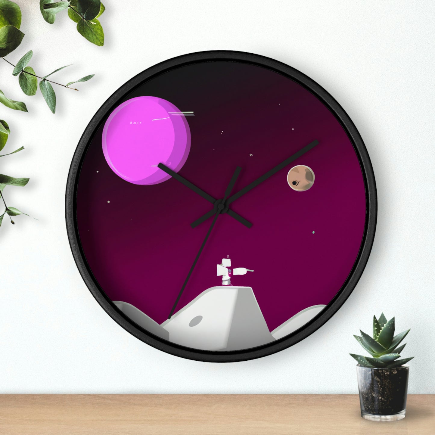 "A Moon Odyssey: Explorando otro mundo" - El reloj de pared alienígena