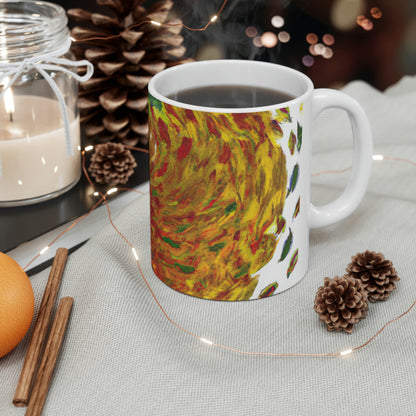 "Autumnal Whirl" - The Alien Ceramic Mug 11 oz