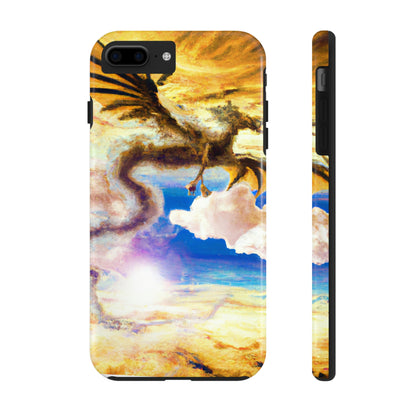 "Eine himmlische Flamme mit einem mystischen Drachen" - Die Alien Tough Phone Cases