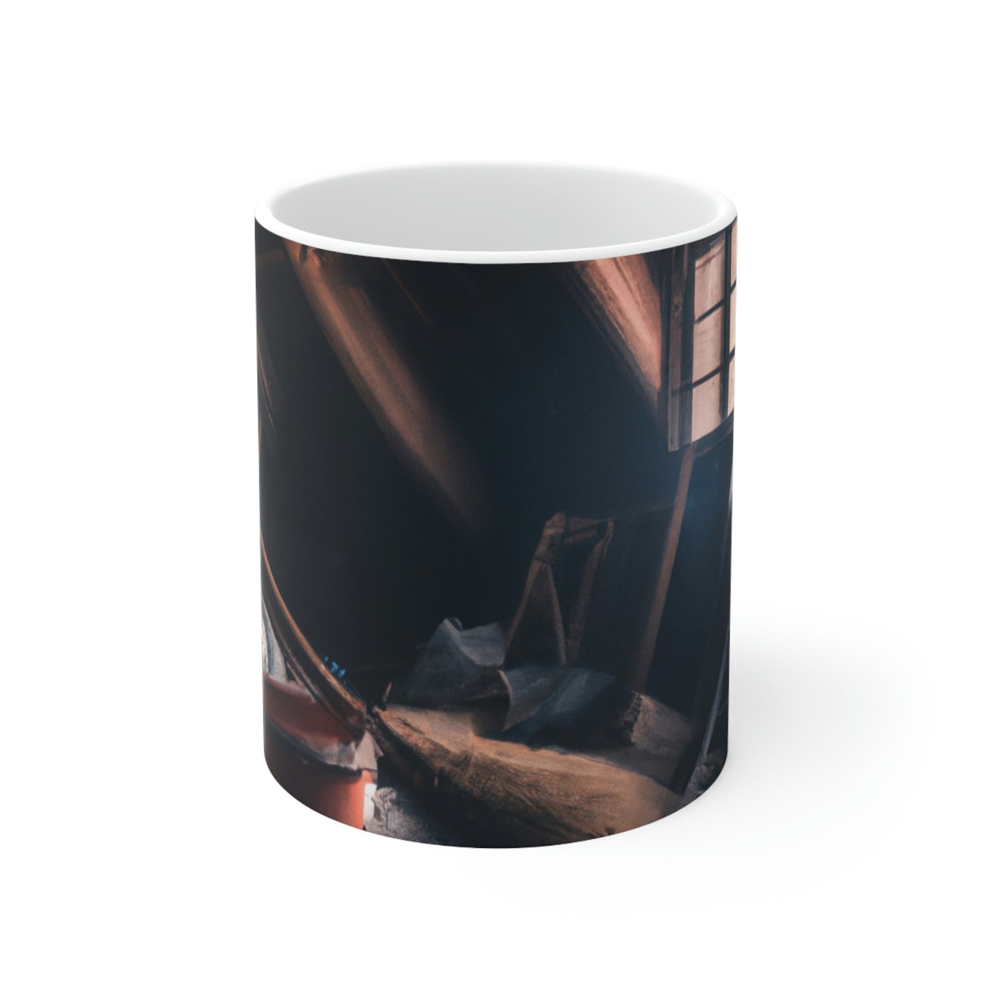 "Dusty Hopes in an Abandoned Attic" - The Alien Ceramic Mug 11 oz