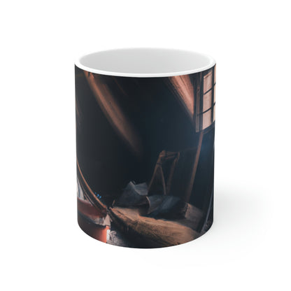 "Dusty Hopes in an Abandoned Attic" - Taza de cerámica The Alien 11 oz