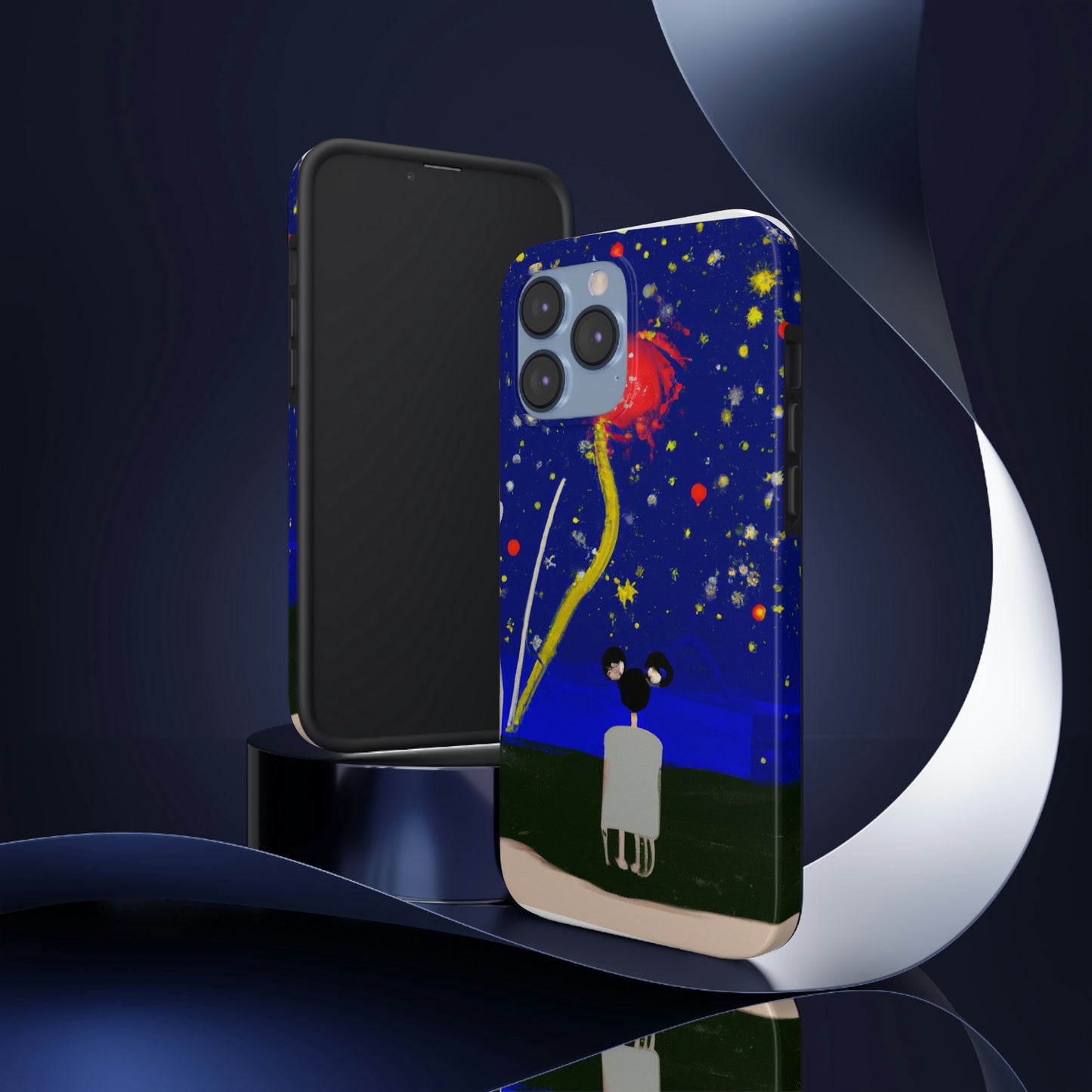 "A Spark of Solitude" - The Alien Tough Phone Cases