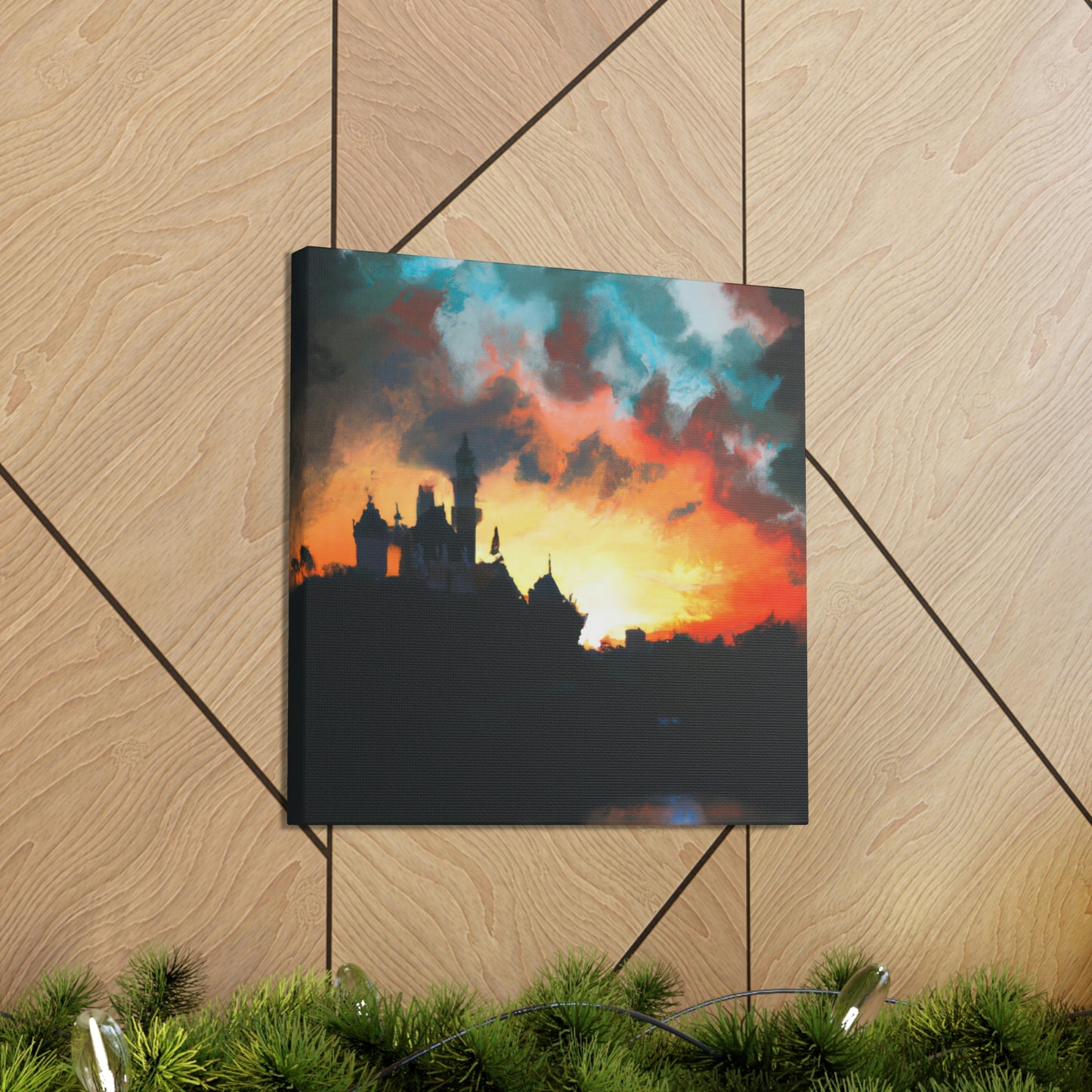 "Serene Sunset at Disneyland" - The Alien Canva