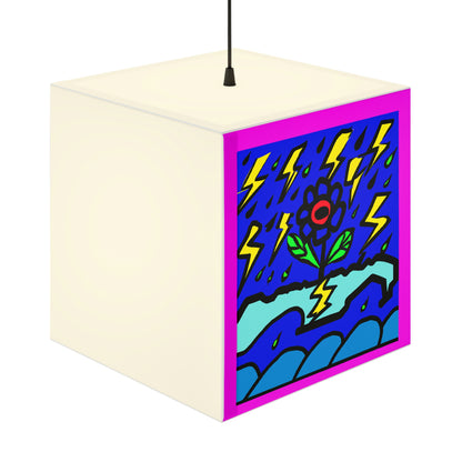 "A Bold Bloom Amidst the Storm" - The Alien Light Cube Lamp