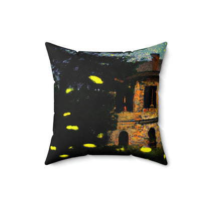 "A Shining Embrace of Fireflies" - The Alien Square Pillow