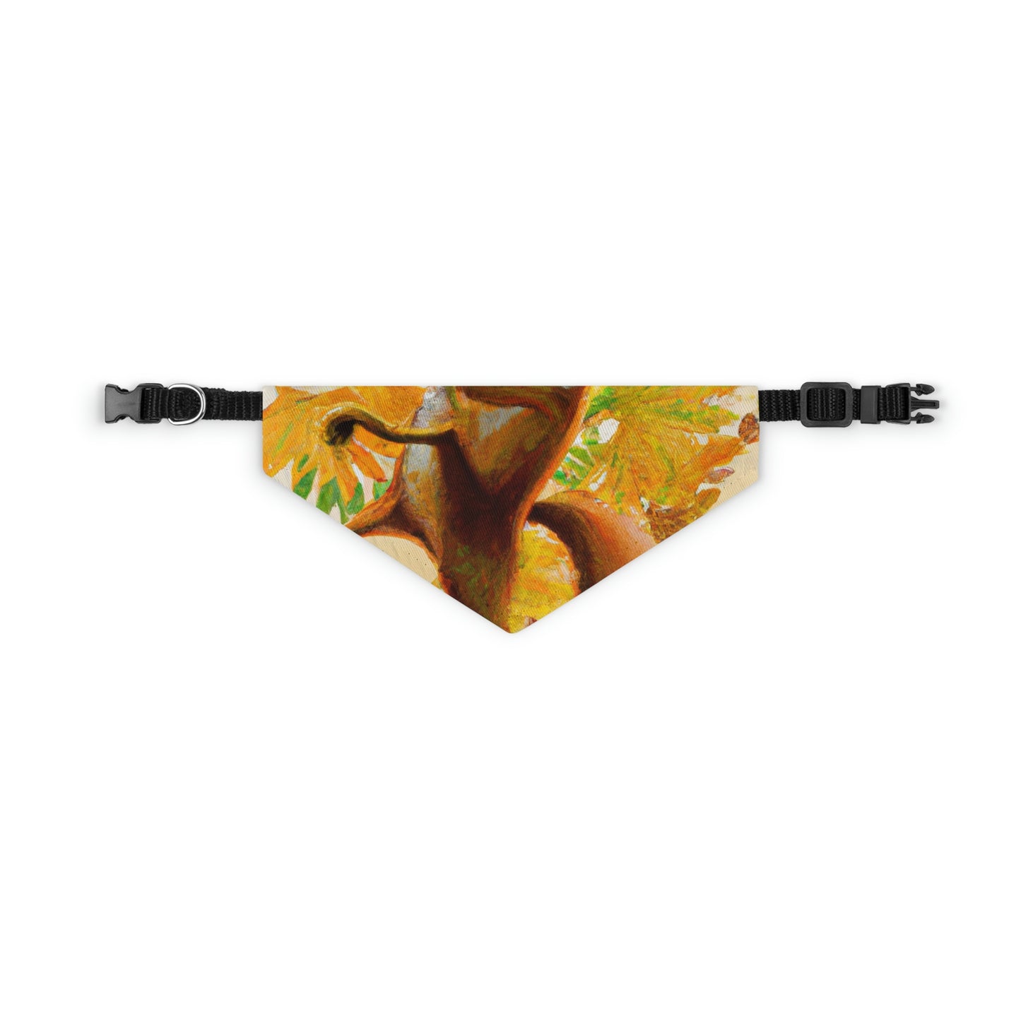 "Autumnal Adventure: A Fox's Mischief" - The Alien Pet Bandana Collar